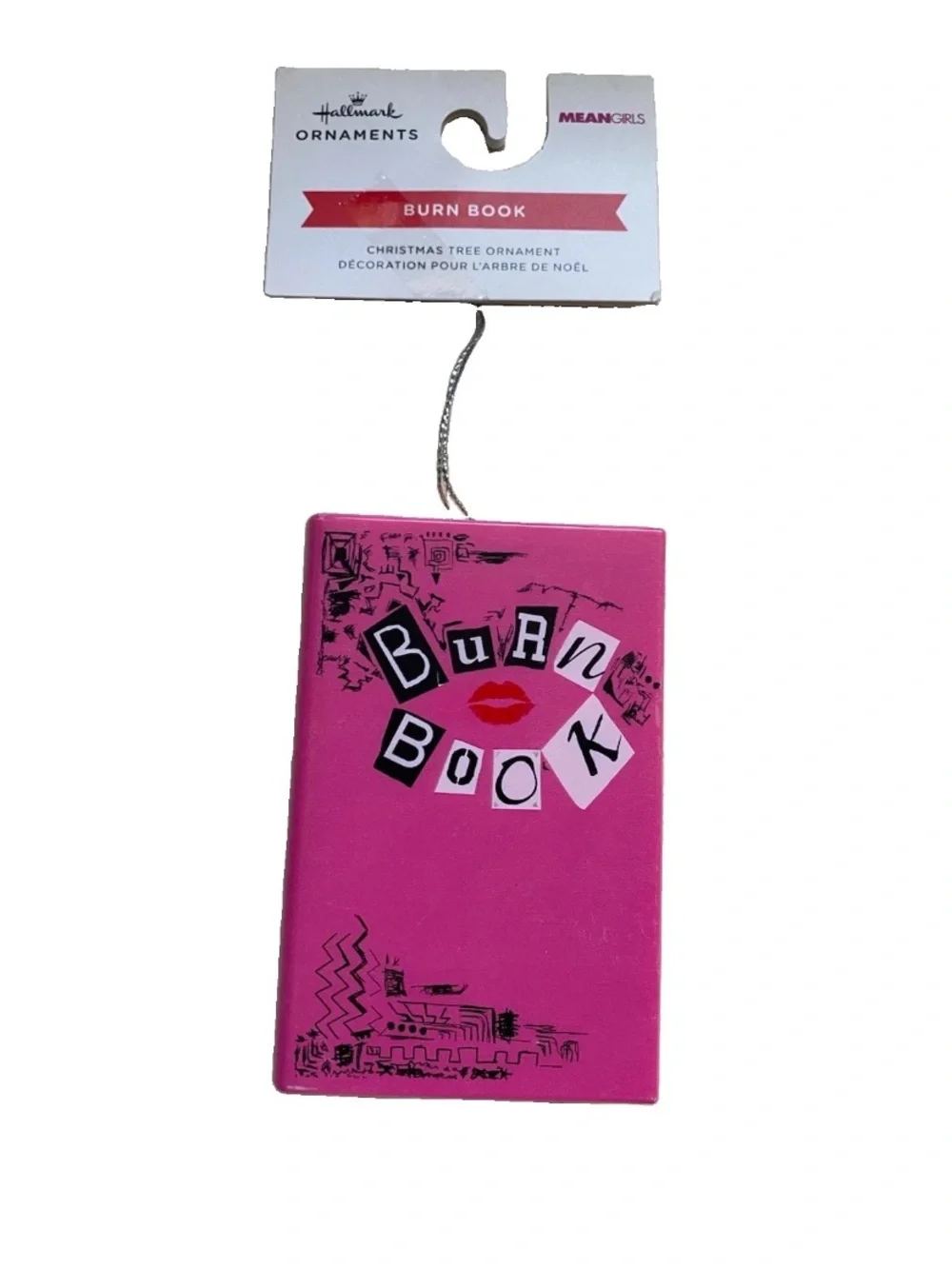 Hallmark Mean Girls Burn Book Christmas Holiday Ornament NWT